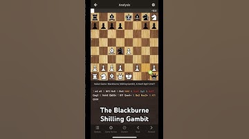 A Blackburne Shilling Trap #chesstraps