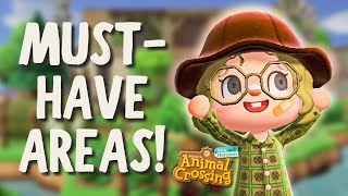 MUST HAVE Areas for YOUR Island | Animal Crossing: New Horizons