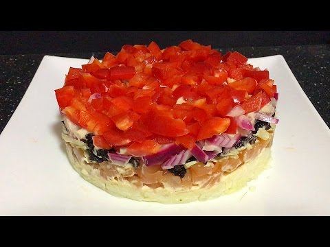 Салат Вечерний блюз с курицей