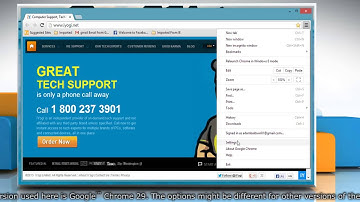 How to allow pop-ups in Google™ Chrome on Windows® 8.1 PC