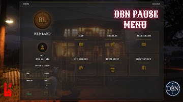 (RedM script) PAUSE MENU  [VORP/ RSG/QBR] Best  RedM Pause Menu Script - DBN Scripts
