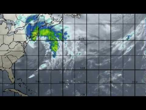 Storm Nemo Turning Into Spiral System
