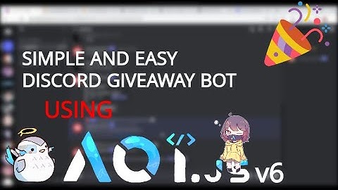 Discord Simple and easy Giveaway Bot using Aoi.js in replit: Tutorial
