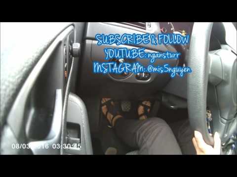 1ST TIME DRIVING MANUAL IN HEELS