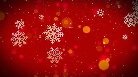 Snowflakes Over Christmas Red Background Stock Motion Graphics