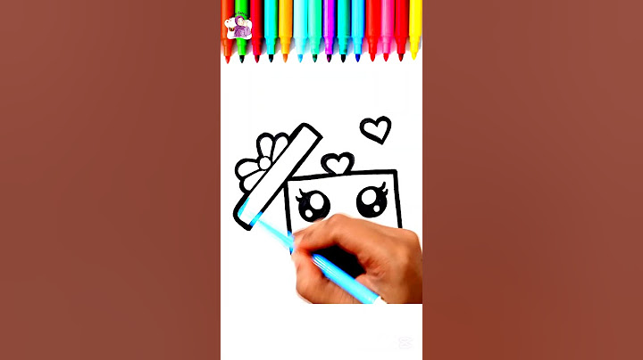 cute gift box drawing 🎁#viralvideo #shorts  #funart