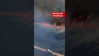Roma, incendio di sterpaglie divampa alla Gustiniana