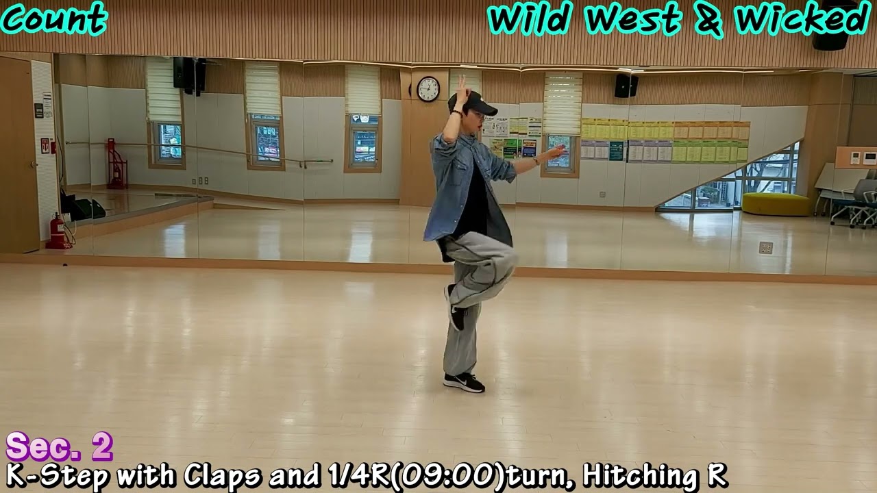 WILD WEST & WICKED LINE DANCE(IMPROVER)COUNT/TEACH/TUTORIAL, Rob Fowler(February 2026)