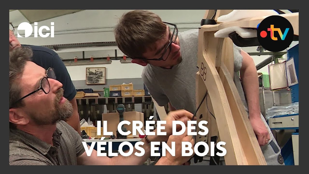 Il crée un vélo en bois de manière solidaire et responsable dans son atelier à Étaple-sur-Mer