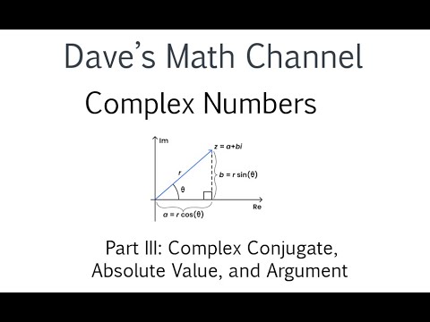 Absolute Complex Complex Numbers III: Complex Conjugate, Absolute Value, and Argument ...