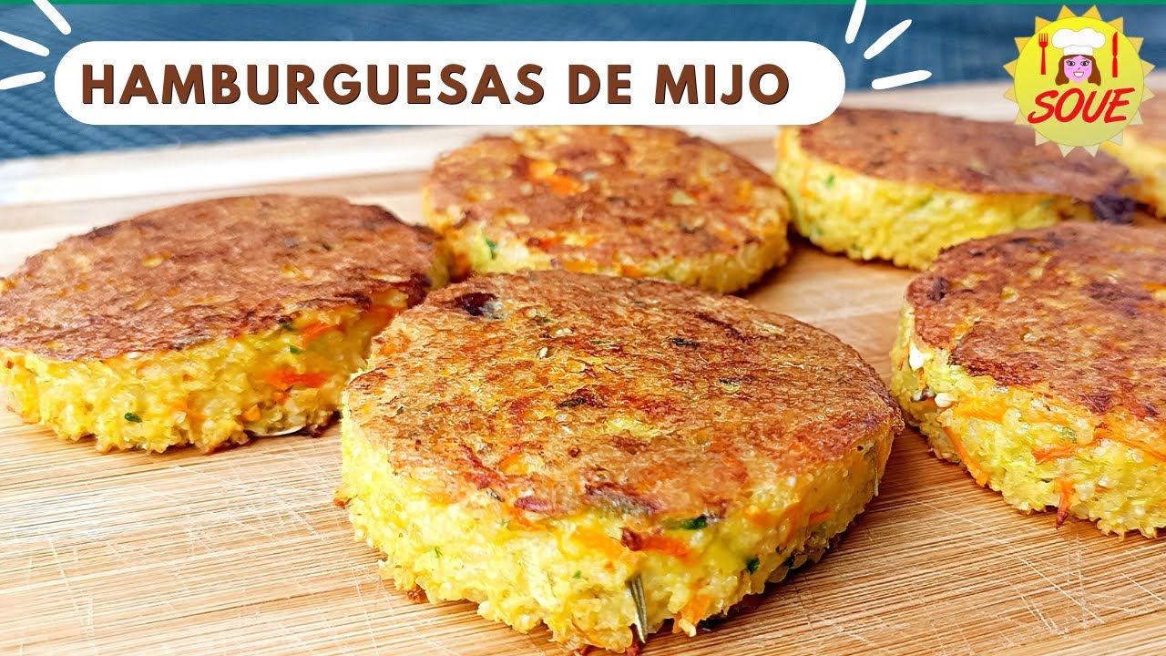 Hamburguesas de Mijo 🌱 Económicas, Saludables, Fáciles y Deliciosas