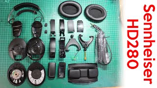 Dismantling the sennheiser HD280 and looking at design and materials