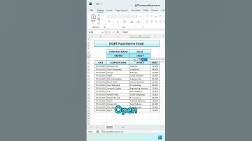 DGET Function in Excel Explained in 30 Seconds! #excel #shorts #exceltips #spreadsheet #microsoft