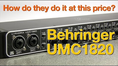 Behringer UMC1820 Best Value 8 Mic Pre Audio Interface!