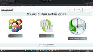 Basic Banking System | The Sparks Foundation | #GRIPJULY21 | Web Development | Hitesh Motwani