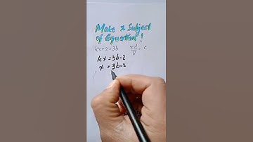 Making x subject of equation#MathMarrow#Math shorts