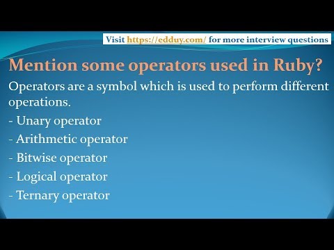 Ruby Interview Questions and Answers for freshers and experienced– Part 2