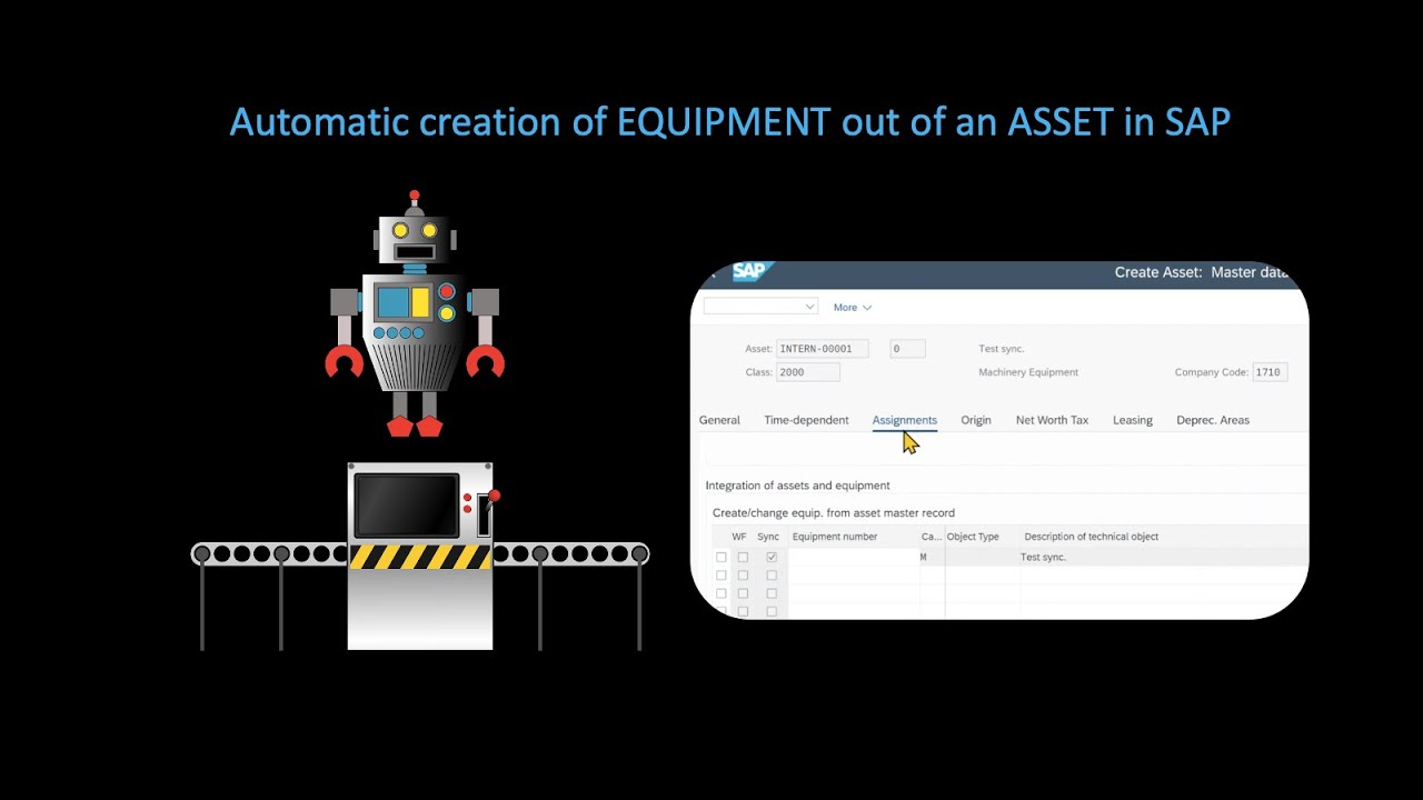 how-to-create-an-equipment-out-of-an-asset-in-sap-s-4hana-youtube