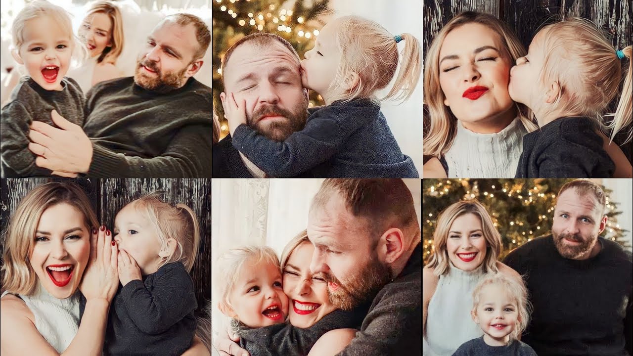 Jon Moxley with his wife Renee Paquette and Cutie Daughter Nora.The