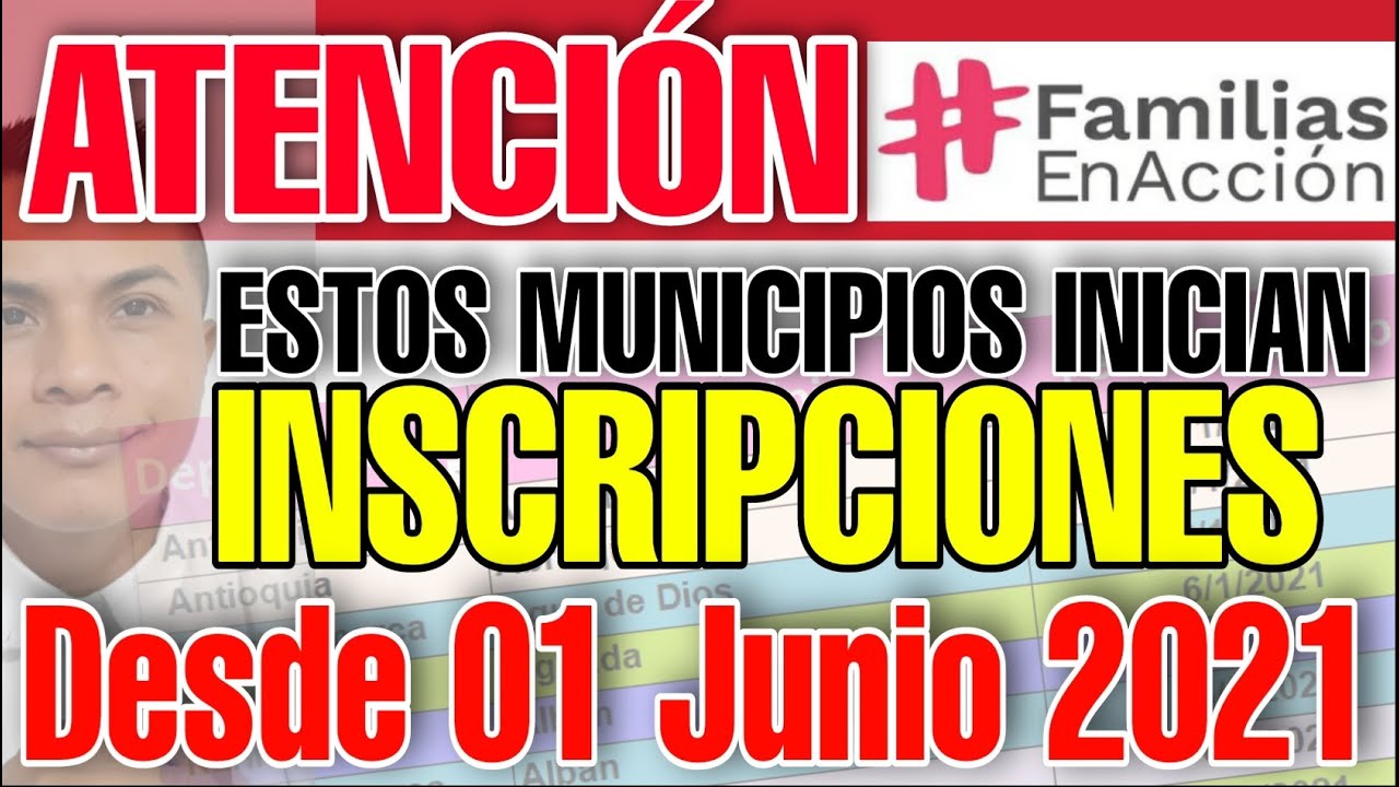 Atención INICIAN INSCRIPCIONES FAMILIAS EN ACCION EN ESTOS MUNICIPIOS Atención INICIAN INSCRIPCIONES FAMILIAS EN ACCION EN ESTOS MUNICIPIOS
