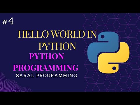 Hello world program in python