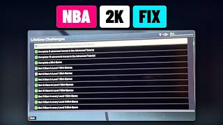 Fix NBA 2K Lifetime Challenges and Build Specialization Progress