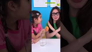Mandarin Floating Hack! 🍊 Fun STEM Science #kids #shorts