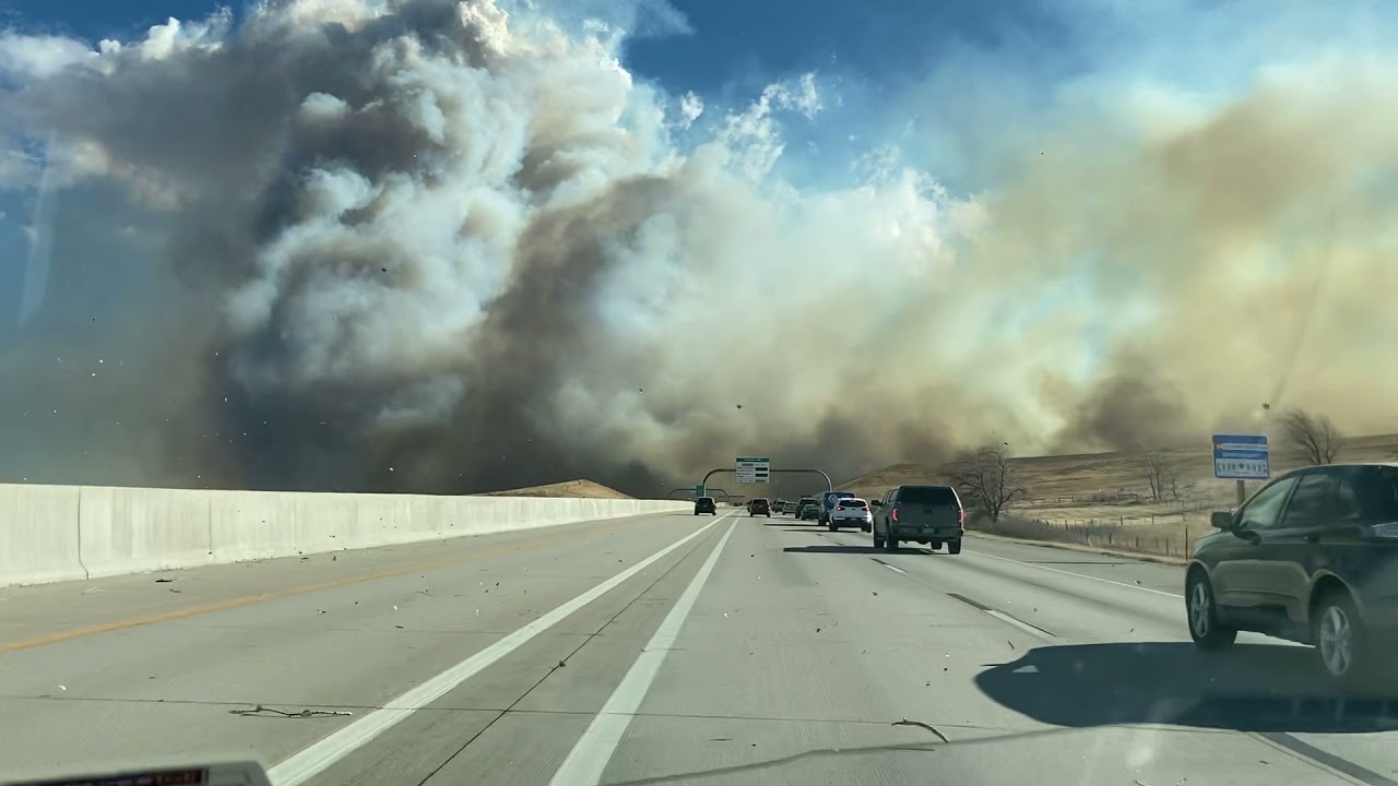 Terrifying fire by 36 near Superior, CO. Had to turn around to avoid fire. 