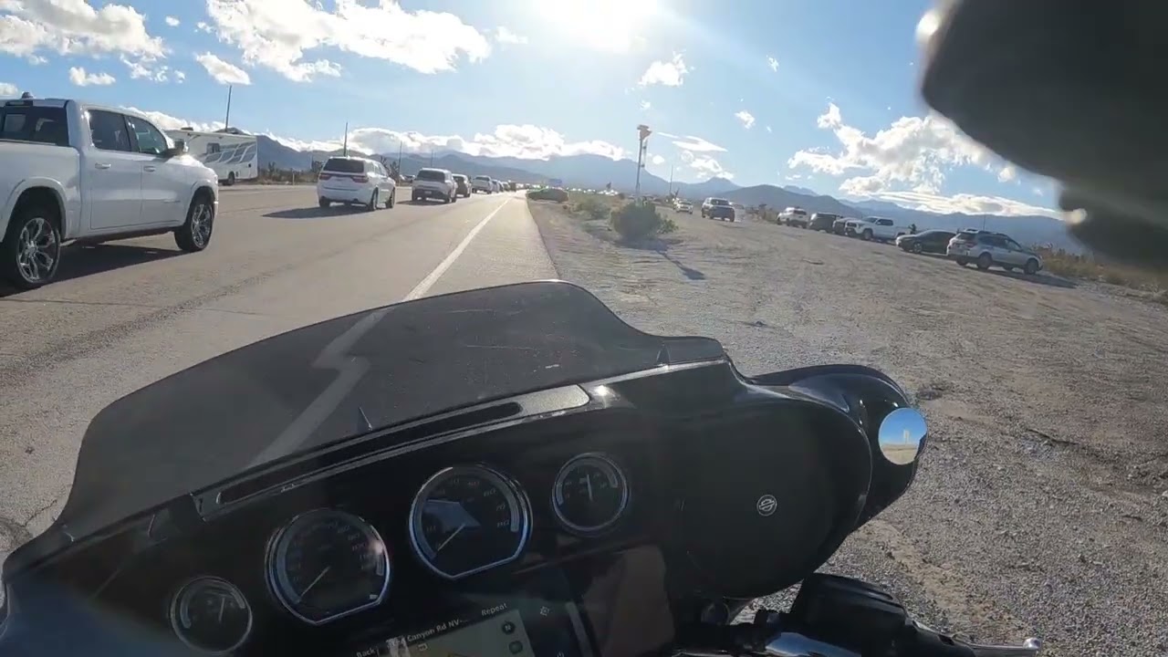 Riding out to Mount Charleston, then Indian springs. 