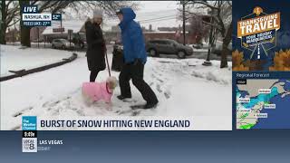 Mike Seidel TWC Nashua, NH Snow with Debbie and Fiona 11-20-2018