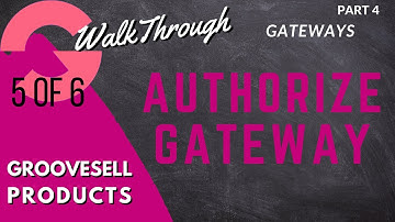 [GrooveFunnels WalkThrough] GrooveSell: Products (Gateways - Add New Authorize.net Payment Gateway)