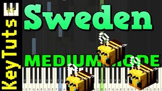 Sweden From Minecraft - Medium Mode Piano Tutorial Synthesia