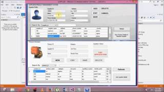 Supplier and Product management System - Visual Basic.net.