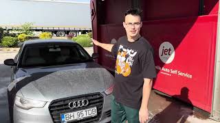 CUM SA ITI SPELI MASINA CORECT - AUDI A6 LA SELF WASH 🤯