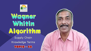Wagner Whitin Algorithm | Knowledge Terms | Supply Chain  || TOPIC - 62
