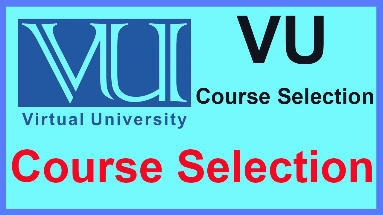 how to make course selection vu course selection YouTube