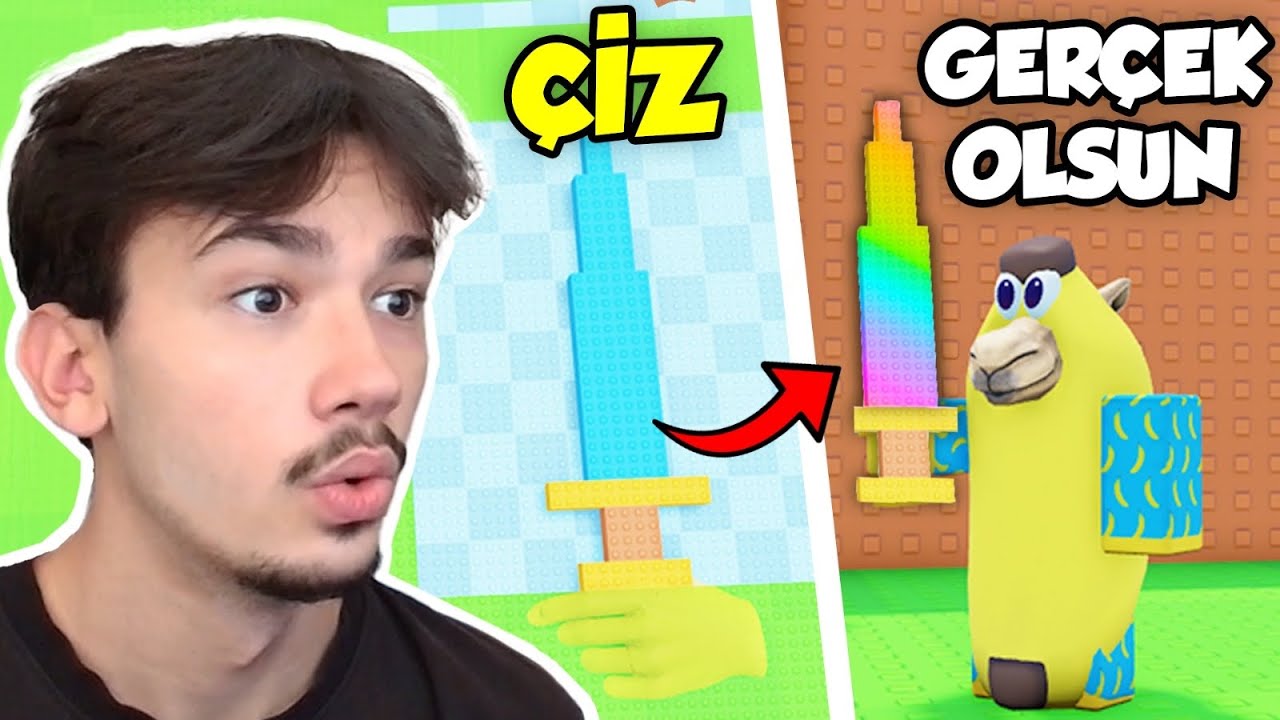 BU OYUNDA NE ÇİZERSEN GERÇEK OLUYOR! - ROBLOX