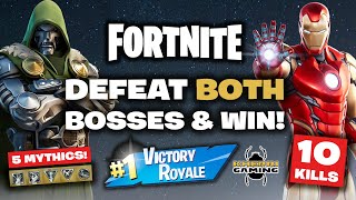 My Best Ever Fortnite Match: Defeat Iron Man & Doctor Doom, 5 Mythics, 10 Kills & Victory Royale
