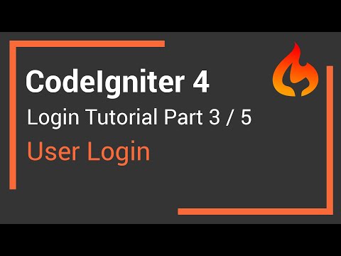 CodeIgniter 4 User Login Tutorial - Part 3 - User Login & Session
