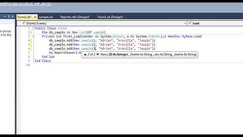 Visual Basic Report Viewer + Class.
