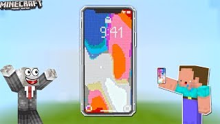 NOOB TẶNG IPHONE X CHO SLENDERMAN NHẬN DỊP NĂM MỚI 2018 TRONG MCPE | Thử Thách SlenderMan