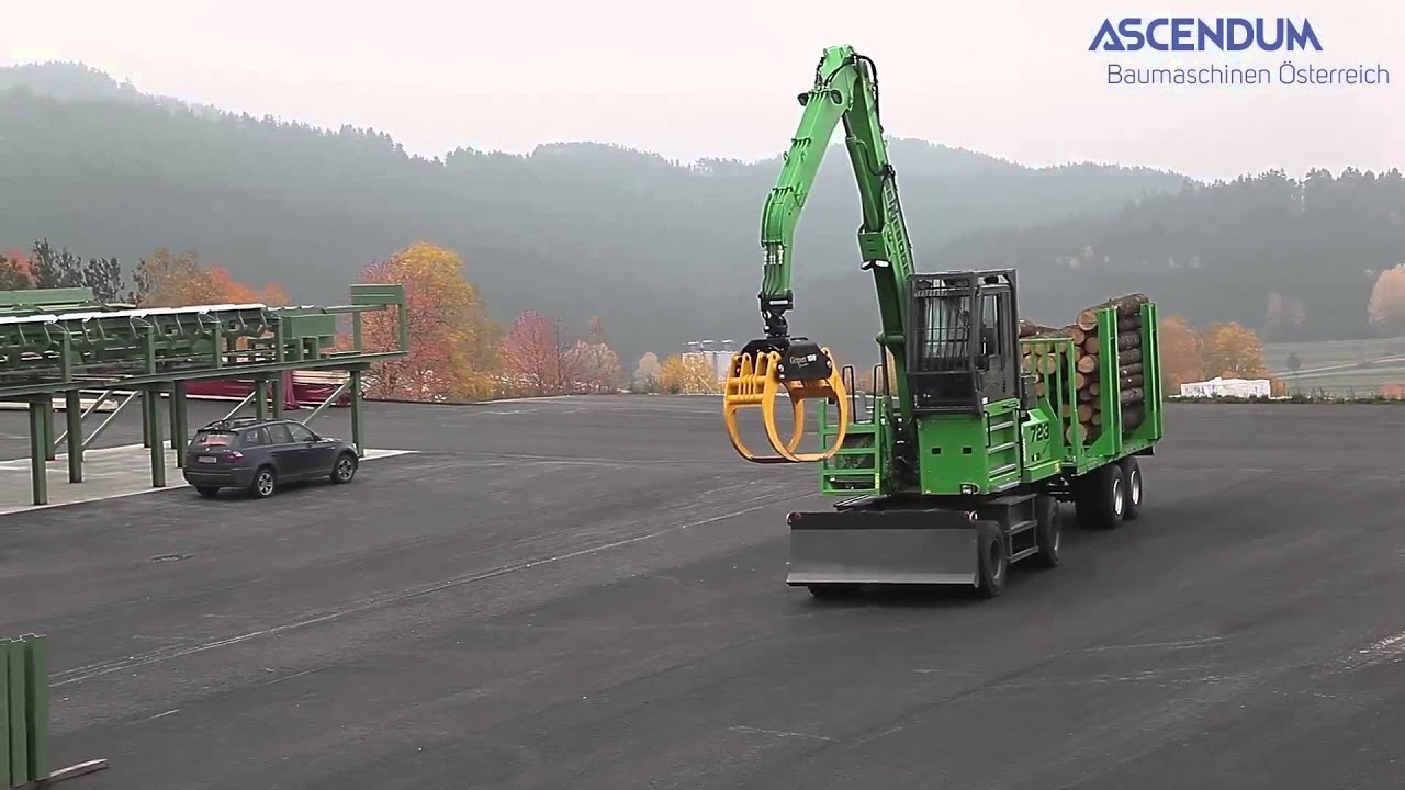 HOLZ-HAHN / Ascendum - Sennebogen 723 + Trailer