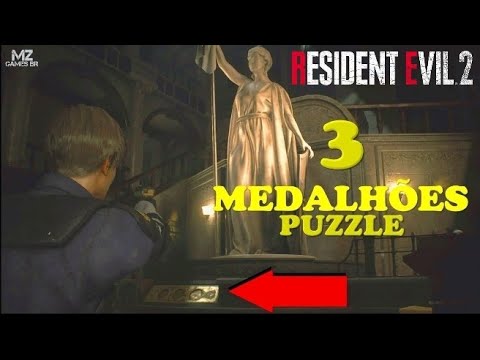 Vídeo: Resident Evil 2 - Localização Das Estátuas De Medalhão E Soluções De Quebra-cabeça De Estátua De Leão, Unicórnio E Donzela Explicadas