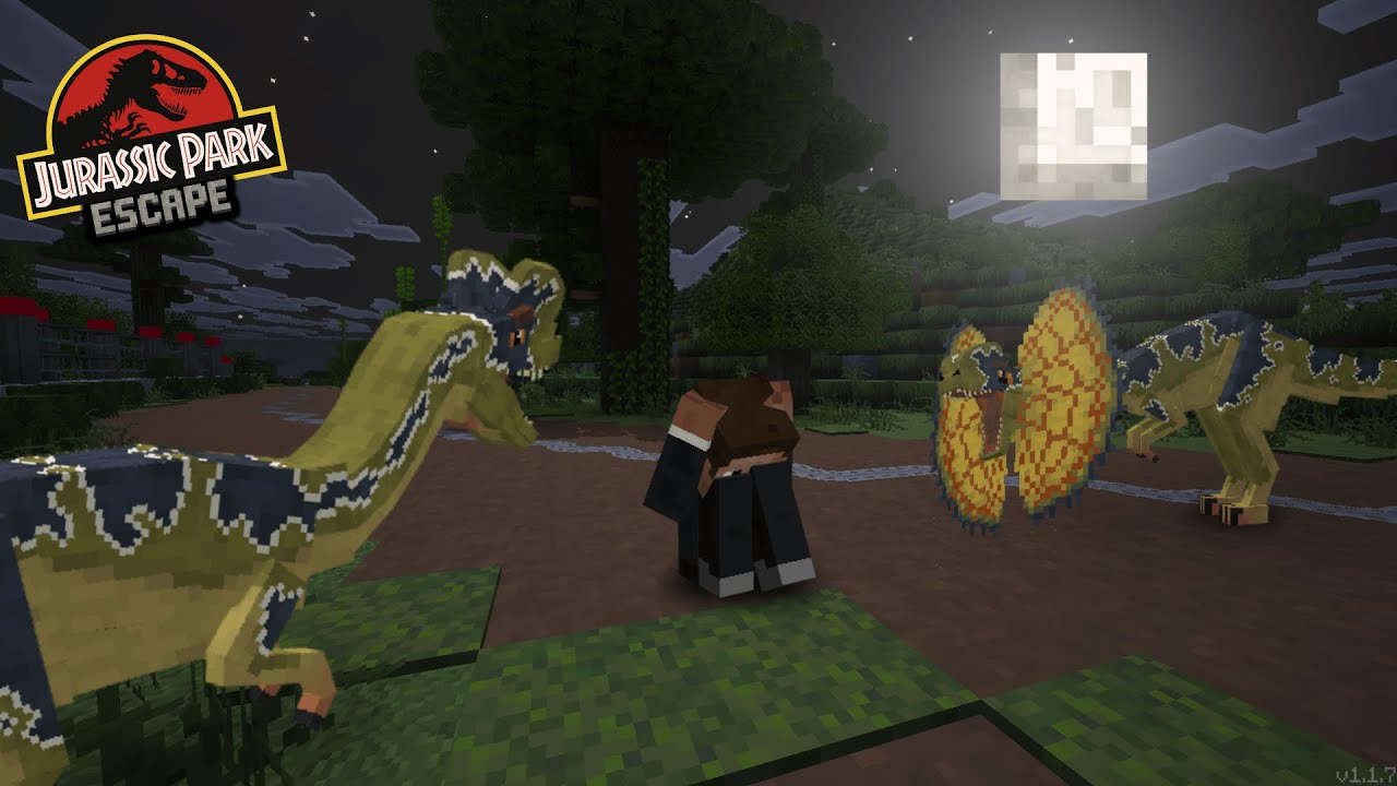 Minecraft Escape Jurassic Park – Episode 2: The Escape Plan Fails