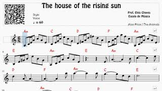 🎼 The house of the rising sun - A casa do sol nascente (1) - 465 - Tutorial Partitura Fácil 1