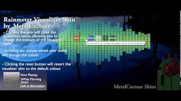 Visualizer Rainmeter Skin (Customizable)