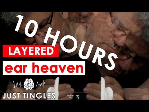 LAYERED ASMR | 10 Hours | Ear Blowing Breathing Brushing Touching | NO TALKING