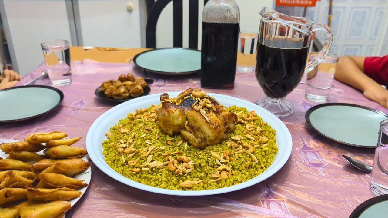 سفرتنا في رمضان اعملنا دجاج محشي بالفريكه