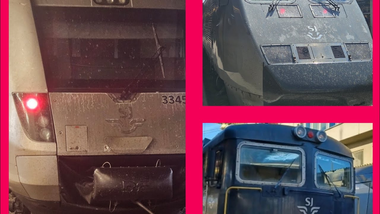 SJ X2000 SJ X3000 och SJ InterCity-tåg - YouTube