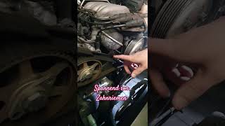 Zahnriemen nicht ganz optimal... #automobile #mechanik #mechanic #repair #diy #garage #mechaniclife